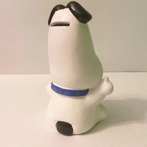 Vintage Ceramic Dog Coin Bank Victor Musical  Industries Inc 6.5 Inch Figurine - Picture 3 of 16